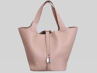 Hermes Picotin Lock 22cm Togo Bucket Bag Light Pink H4273LP