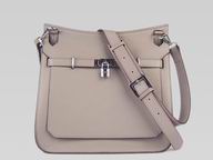 Hermes Jysiere Clemence 31cm Shoulder Bag Gray(Silver) H1096GS