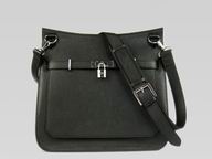 Hermes Jysiere Clemence 32cm Shoulder Bag Black(Silver) H1096BS