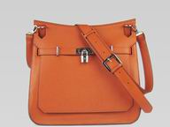 Hermes Jysiere Clemence 31cm Shoulder Bag Orange(Silver) H1096ORS