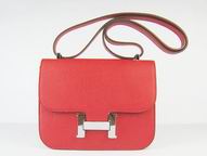 Hermes Constance Bag Micro Mini In Red(Silver) H1017RS