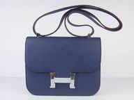 Hermes Constance Bag Micro Mini Deep Blue(Silver) H1017DBS