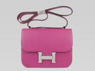 Hermes Constance Bag Micro Mini Peach Red(Silver) H1017PRS