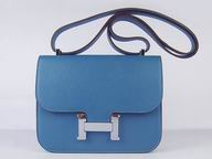 Hermes Constance Bag Micro Mini Med-Blue(Silver) H1017MBS