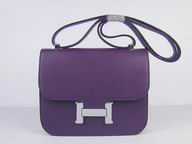 Hermes Constance Bag Micro Mini In Purple(Silver) H1017PS