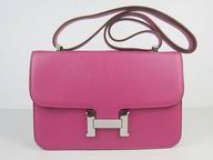 Hermes Constance Bag Micro Mini Peach Red(Silver) H1020PRS