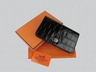 Hermes Dogon Togo Leather Wallet Black Crocdile-1 HL.001F