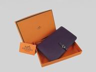 Hermes Dogon Clemence Leather Wallet In Purple HL.001E