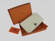 Hermes Dogon Clemence Leather Wallet Purse Off-white HL001E