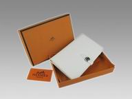 Hermes Dogon Clemence Leather Wallet Purse In White HL001D