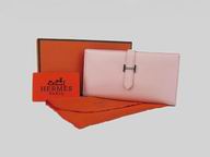 Hermes Dogon Clemence Leather Wallet Purse Pink H0005K