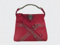 Thomas Wylde Studded Skull Handbag In Red T8903
