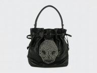 Thomas Wylde Studded Skull Small Tote Bag In Black T8039-2