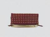Thomas Wylde Studded Skull Shoulder bag In Dark Red T8090-4