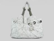 Christian Dior Calfskin HandBag In White D1816-1