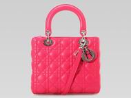 Dior Lady Dior Lambskin Bag Light Red D2888