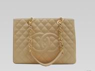 Chanel Caviar Grand Shopper Tote Bag Beige(Gold) A50995BG