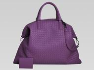 Bottega Veneta Nappa Woven Bag Shoulder Bag Light Purple BV193786