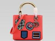 Lady Dior Lambskin With Medals Bag In Red 164746