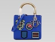 Lady Dior Lambskin With Medals Bag In Blue 164721