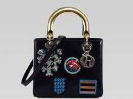 Lady Dior Lambskin With Medals Bag In Black 164844