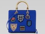 Lady Dior Lambskin With Medals Bag In Blue 115016