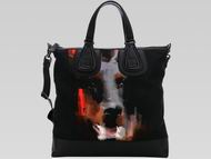 Givenchy Canvas Zipped Biker Bag In Black G489906