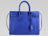 YSL Saint Laurent SAC DE JOUR Calfskin Small Tote RoyalBlue YSL526551