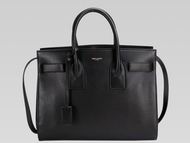 YSL SAC DE JOUR Calfskin&Chamois Small Tote Black YSL526574