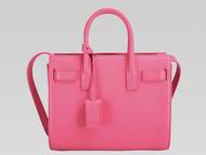 YSL Saint Laurent SAC DE JOUR Calfskin Mini Tote Hot Pink YSL526579