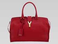 YSL Petit Cabas Chyc Y Calfskin Doctor Medium Bag Red YSL467058