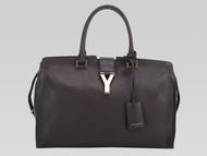 YSL Petit Cabas Chyc Y Calfskin Doctor Medium Bag Deep Coffee YSL479988