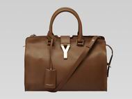 YSL Petit Cabas Chyc Y Calfskin Doctor Small Bag Havana YSL492098