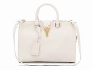 YSL Petit Cabas Chyc Y Calfskin Doctor Small Bag White YSL311210