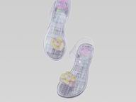 2013 Chanel CC Iridescent/White Camellia Strappy Sandals A42027