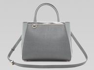 Fendi 2Jours Calfskin Hand/shouldbag Silver F529808