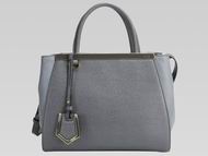 Fendi Petit 2Jours Cowhide Hand/shouldbag Gray F515361