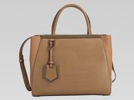 Fendi Petit 2Jours Cowhide Hand/shouldbag Gray F510460