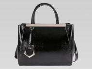 Fendi Petit 2Jours Patent Leather Hand/shouldbag Black F527733