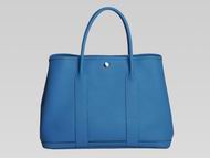 Hermes Garden Party 36 Togo Leather Bag Light Blue H51337