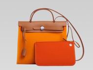 Hermes Herbag 31 Toile Officier Shoulder-Bag Orange Yellow H514559