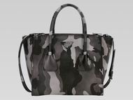 Prada Glace Camouflage Color Calfskin Triangle Logo Bag P497309