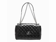 Chanel Calfskin Restoring Ancient Ways Silver Chain(Black) A57599
