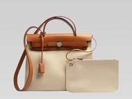 Hermes Herbag 31 Toile Officier Bag Off-white H59022