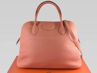 Hermes Tago Clemence Bolide Relax Handbag Orange H55990