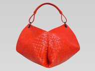 Bottega Veneta Intrecciato Nappa Shoulder Bag Orange BV57824