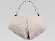 Bottega Veneta Intrecciato Nappa Shoulder Bag White BV57826