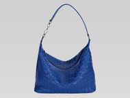 Bottega Veneta Brunito Intrecciato Grosgrain Shoulder Bag RoyalBlue BV238898