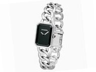 Chanel Premiere Black Dial Mother of Pearl Silver Chain Ladies Watch H3250