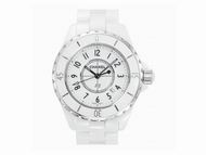 Chanel J12 White Ceramic & Steel Quartz Ladies Watch H0968